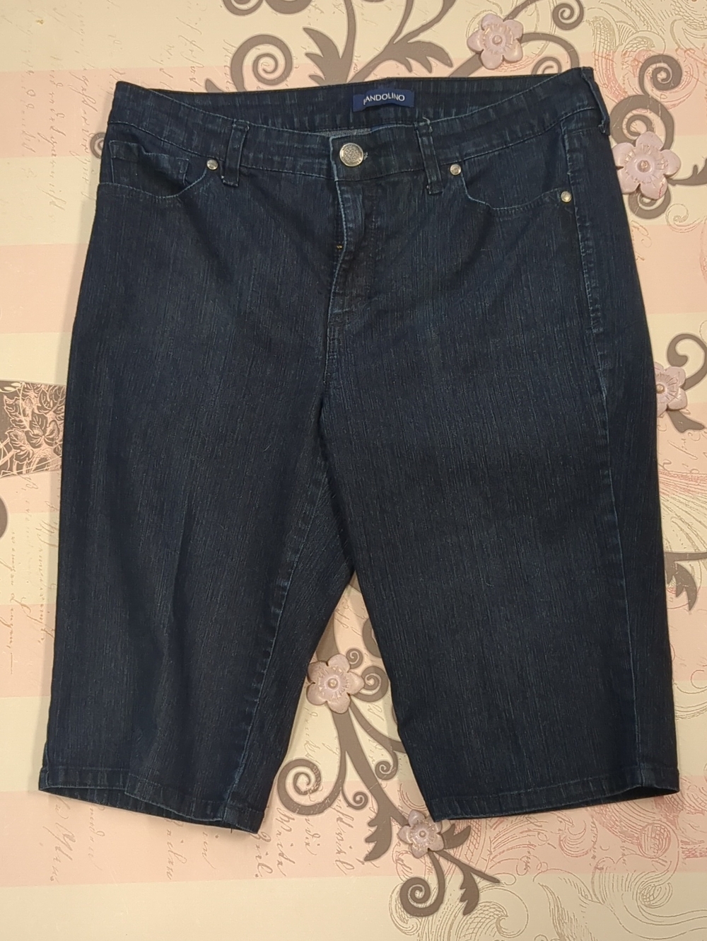 Bandolino Dark Blue Denim Bermuda Shorts